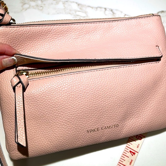 Leather VINCE CAMUTO Crossbody bag, cameo rose - Picture 3 of 11